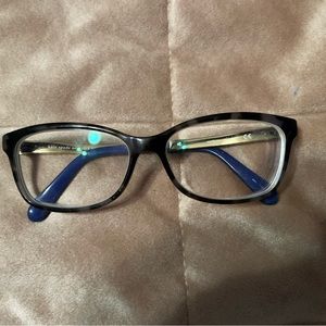 Kate Spade Blue Tortoise Prescription Eyeglasses | EUC